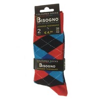 Herrensocken - Blattmotiv - 2 Paare