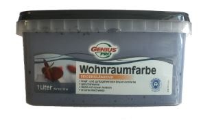 Genius Pro Muurverf Zijdeglans Blue Smoke 1 Liter genius pro kopen in de aanbieding