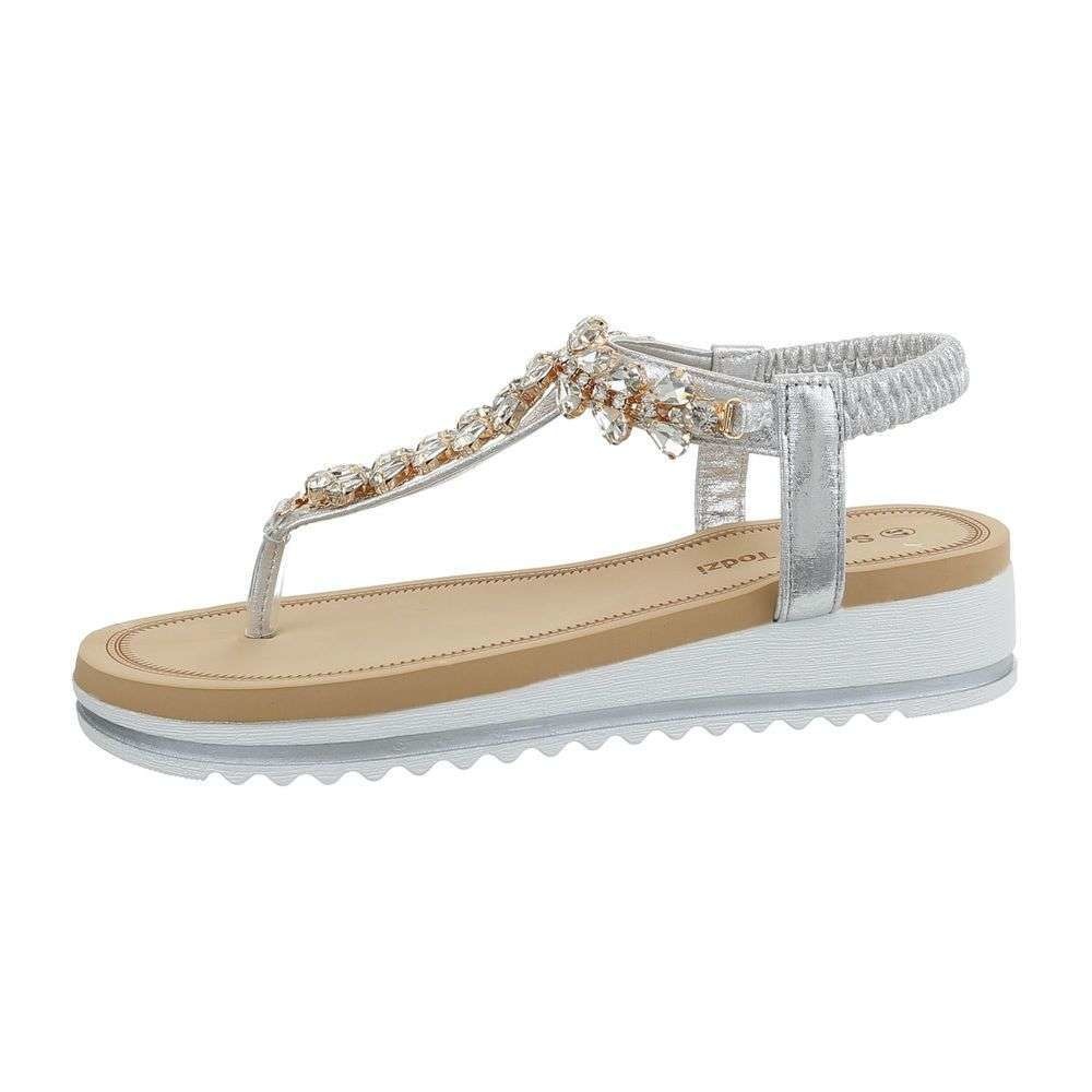 Neckermann Dames Flash Sandalen Zilver Ls151 neckermann kopen in de aanbieding