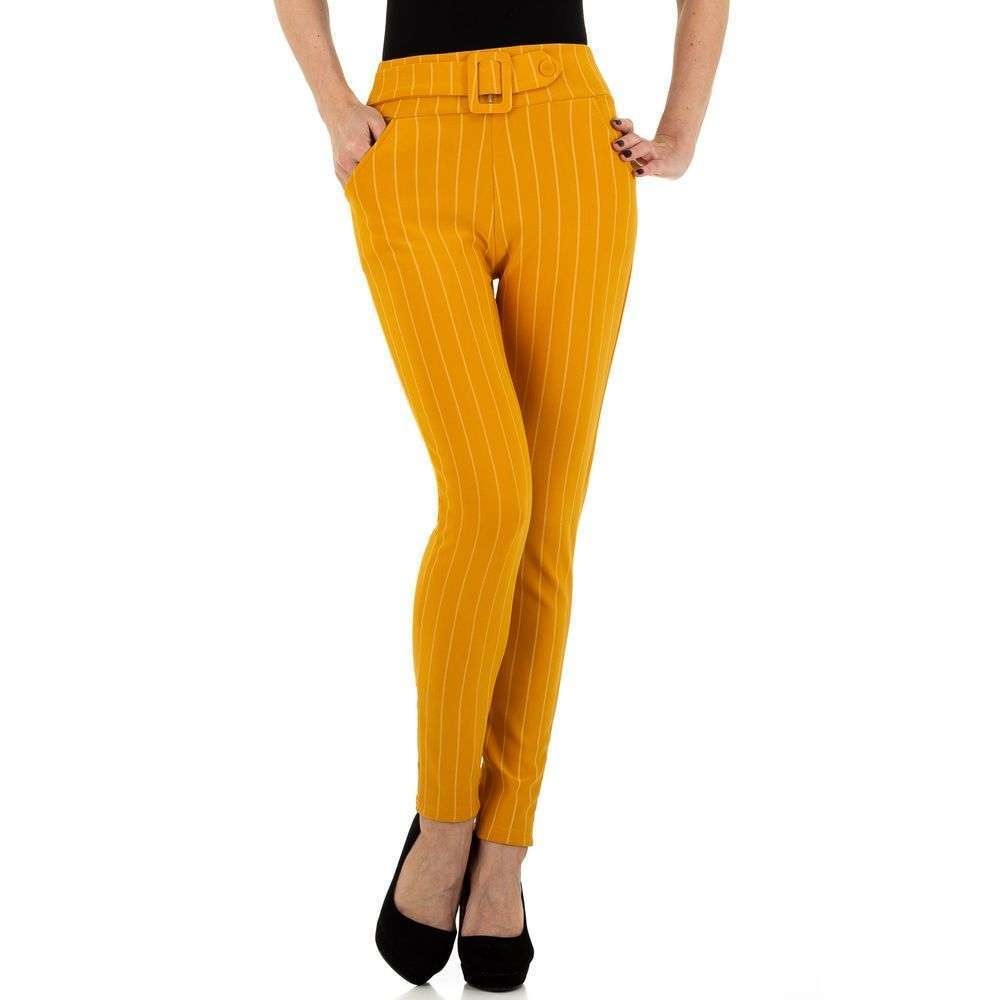 Holala Dames Broek Geel Kl Bflg18456 holala kopen in de aanbieding