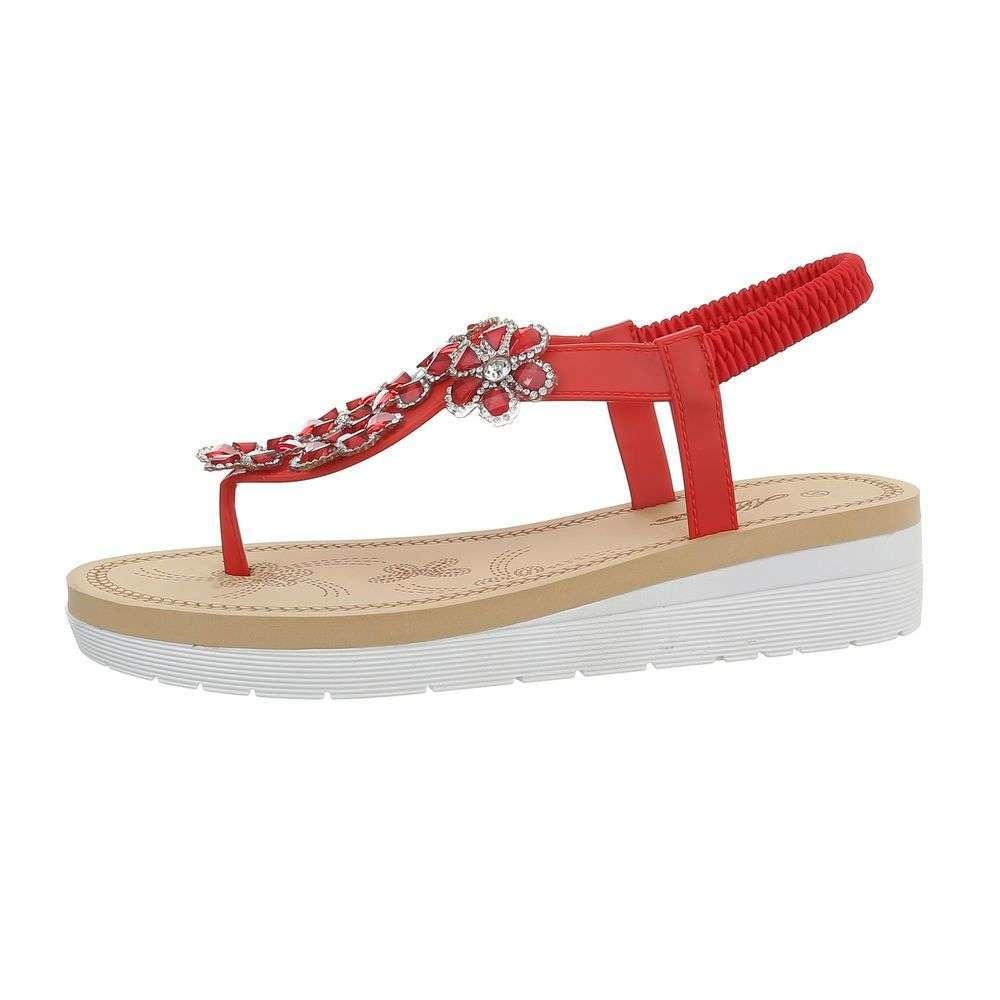 Neckermann Dames Flash Sandalen Rood 1088 1 neckermann kopen in de aanbieding