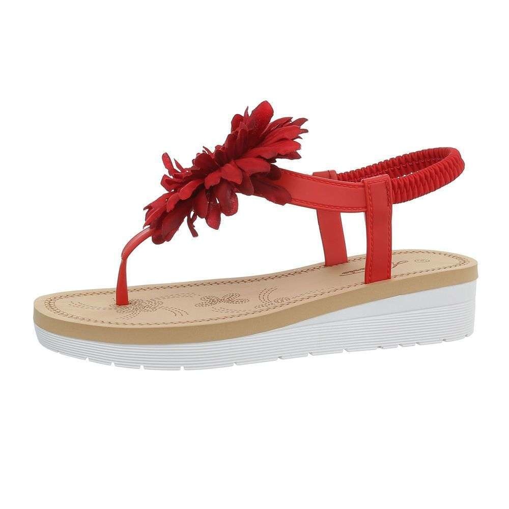 Neckermann Dames Flash Sandalen Rood 1086 neckermann kopen in de aanbieding