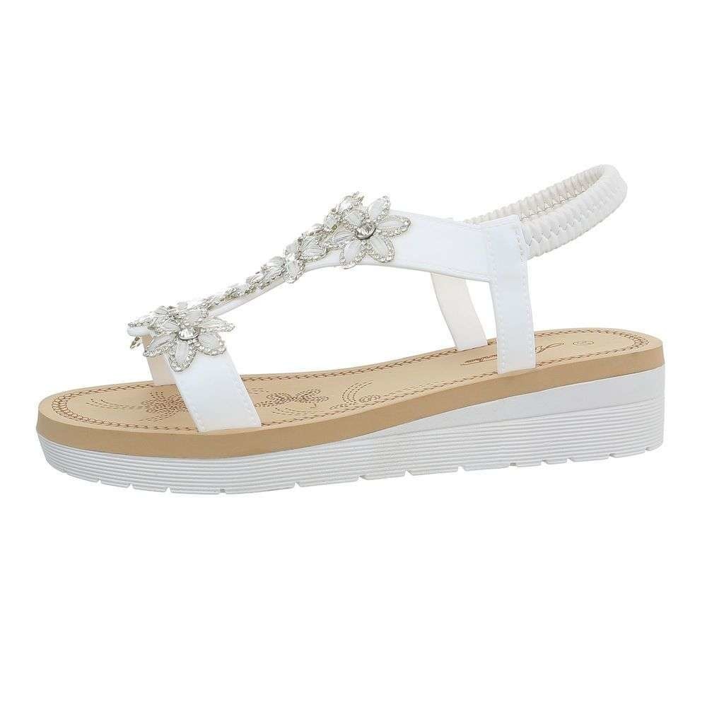 Neckermann Dames Flash Sandalen Wit 1082 neckermann kopen in de aanbieding