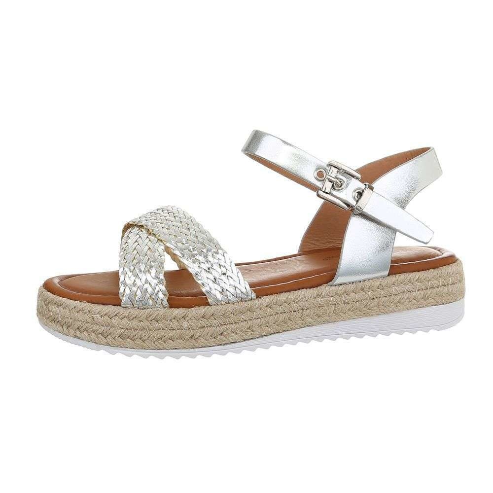 Neckermann Dames Flash Sandalen Zilver 1984 neckermann kopen in de aanbieding