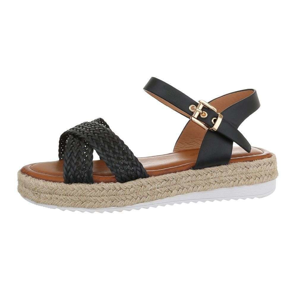 Neckermann Dames Flash Sandalen Zwart 1984 neckermann kopen in de aanbieding