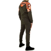 Heren Jogging pak van Fashion Sport - kaki