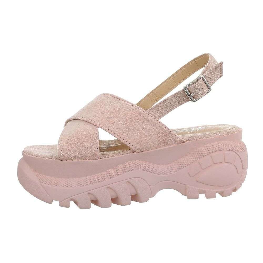 Neckermann Dames Sleehak Sandalen Roze neckermann kopen in de aanbieding