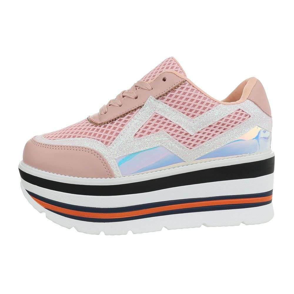 Neckermann Dames Lage Sneakers Roze neckermann kopen in de aanbieding