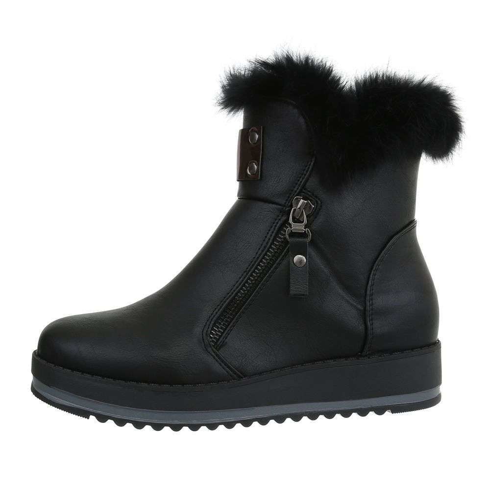 Neckermann Klassieke Enkellaarsjes Voor Dames Zwart neckermann kopen in de aanbieding