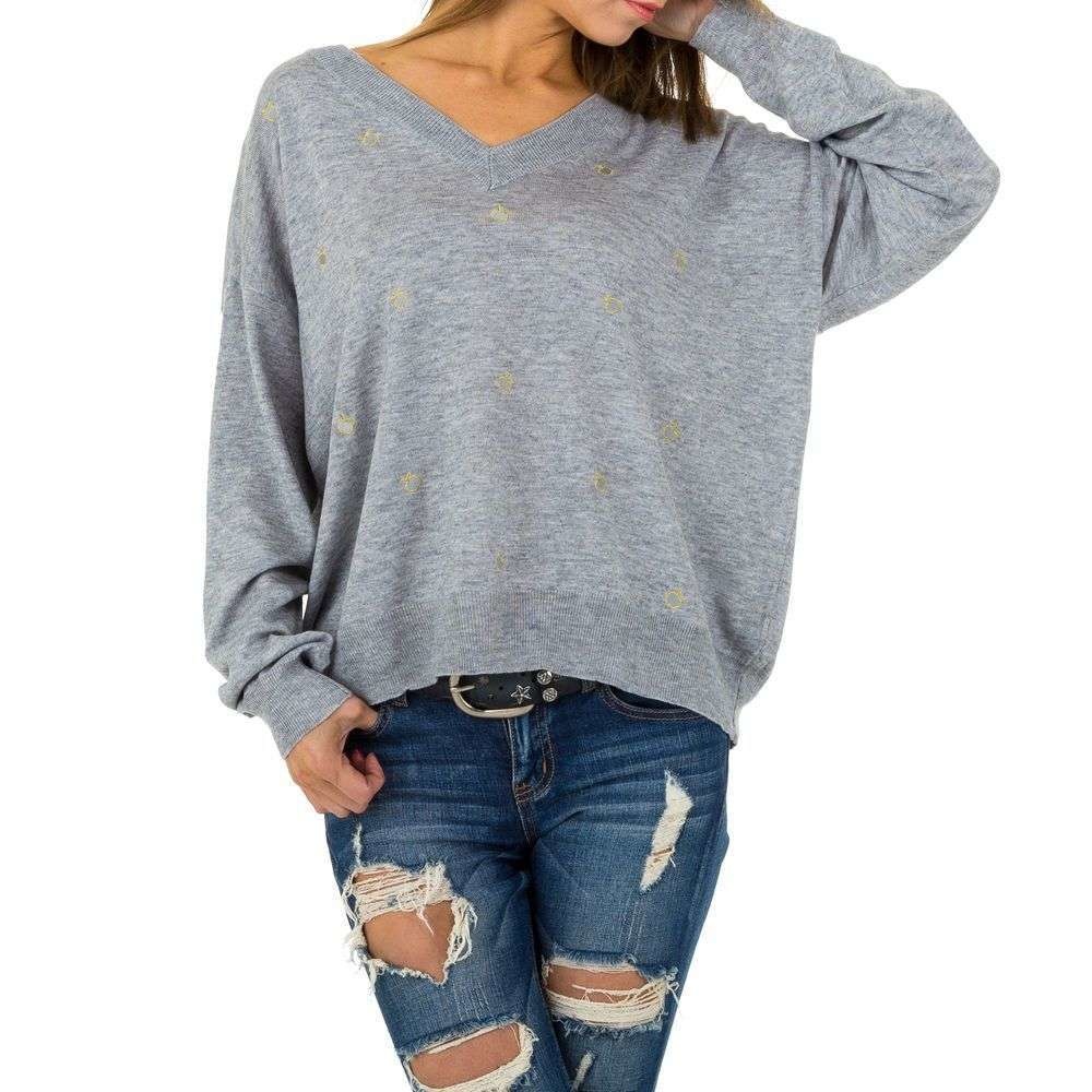 Damessweatshirt Van Jcl Grijs jcl kopen in de aanbieding Damessweatshirt Van Jcl Grijs jcl kopen in de aanbieding