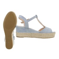 Damen Keilsandaletten - blue