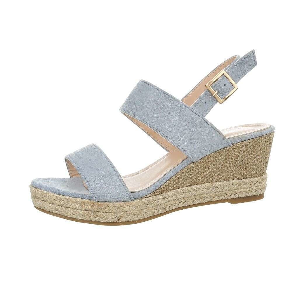 Neckermann Dames Sleehak Sandalen Blauw neckermann kopen in de aanbieding Neckermann Dames Sleehak Sandalen Blauw neckermann kopen in de aanbieding