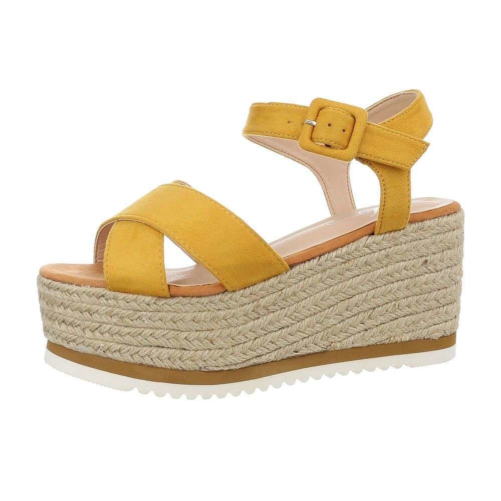 Neckermann Dames Sleehak Sandalen Geel neckermann kopen in de aanbieding Neckermann Dames Sleehak Sandalen Geel neckermann kopen in de aanbieding
