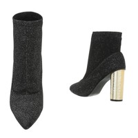 Bottines à talons hauts pour femmes - gris