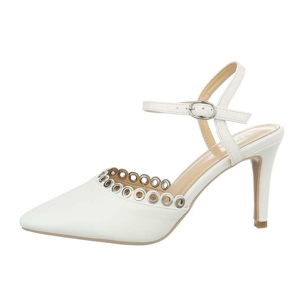 Neckermann Dames Klassieke Pumps Wit Ph111 neckermann kopen in de aanbieding