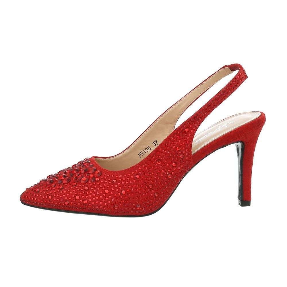 Neckermann Dames Klassieke Pumps Rood Ph108 neckermann kopen in de aanbieding