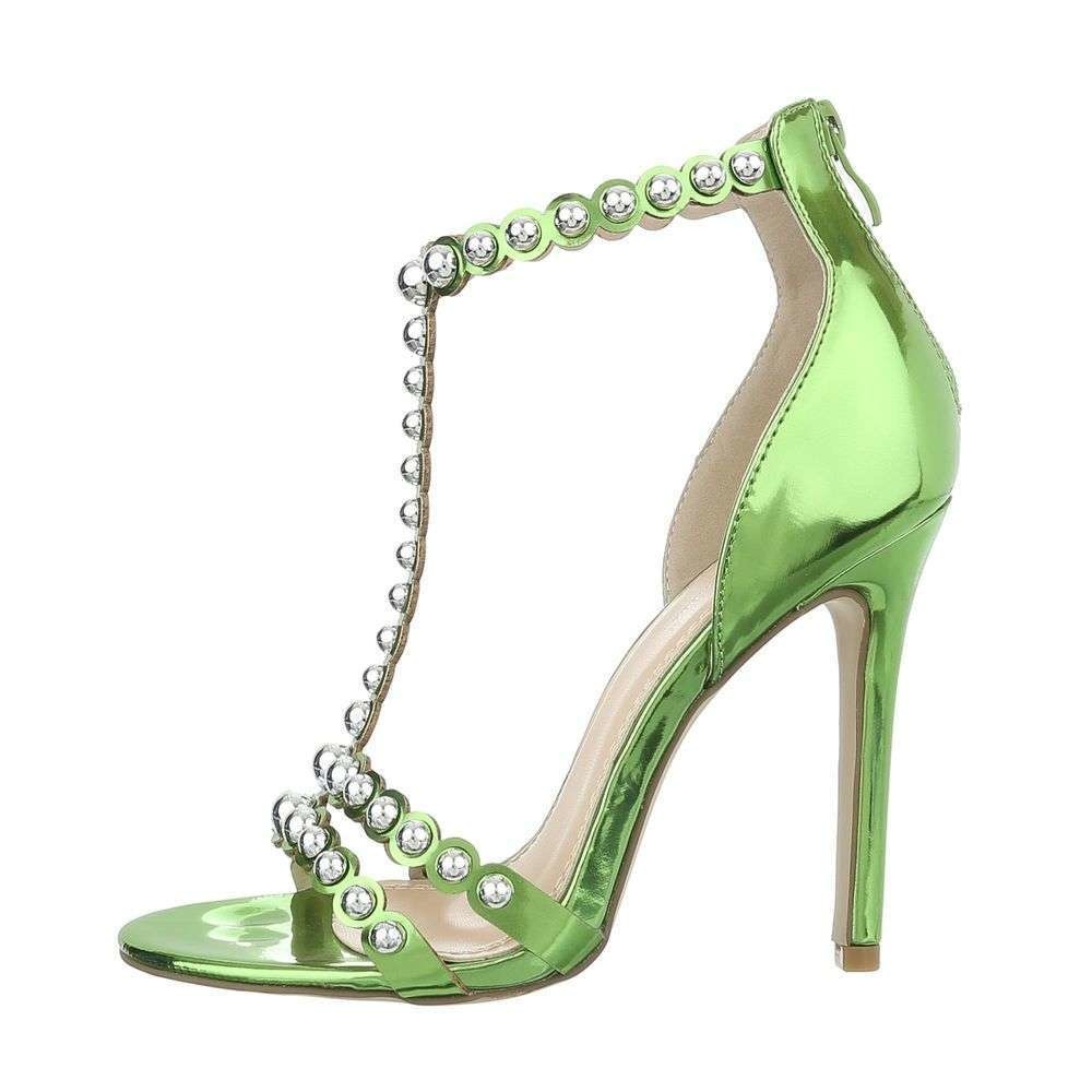 Neckermann Dames Sandalette Groen F223 neckermann kopen in de aanbieding