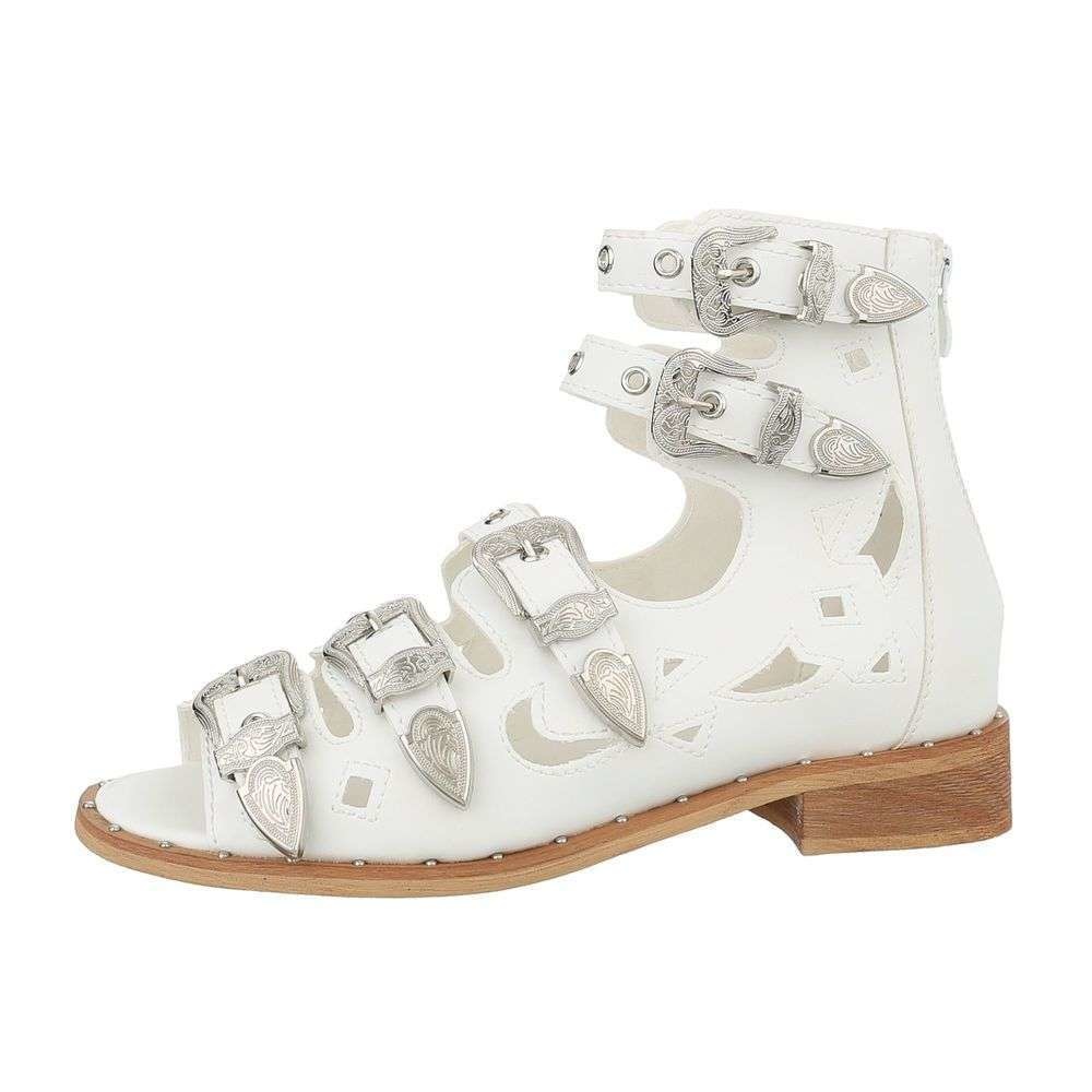 Neckermann Dames Sandalette Wit F213 neckermann kopen in de aanbieding