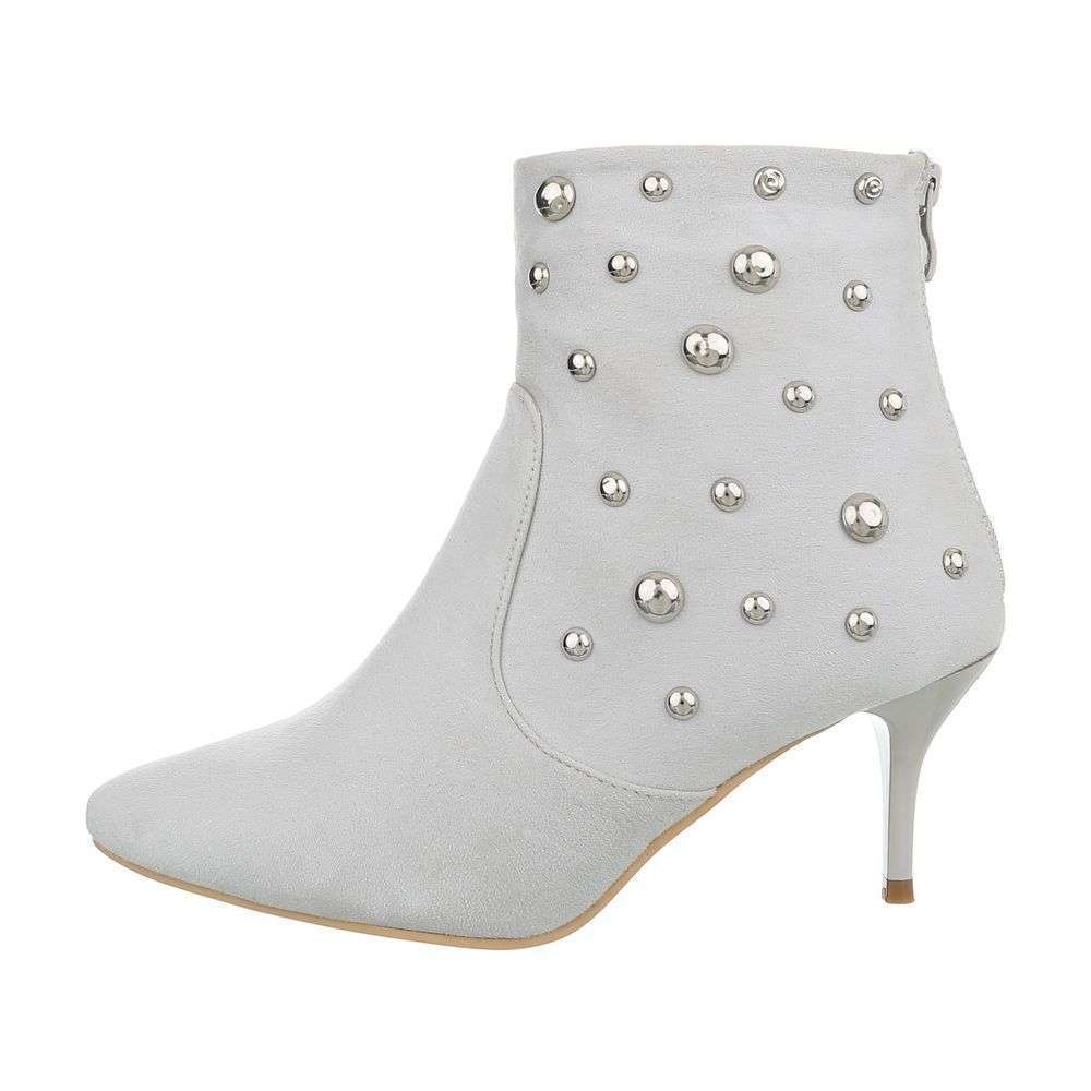 Neckermann Dames Enkellaarzen Grijs Mt019 neckermann kopen in de aanbieding