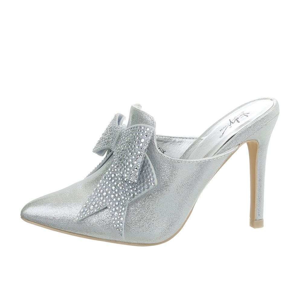 Neckermann Dames Hoge Pumps Zilver Sk212 neckermann kopen in de aanbieding