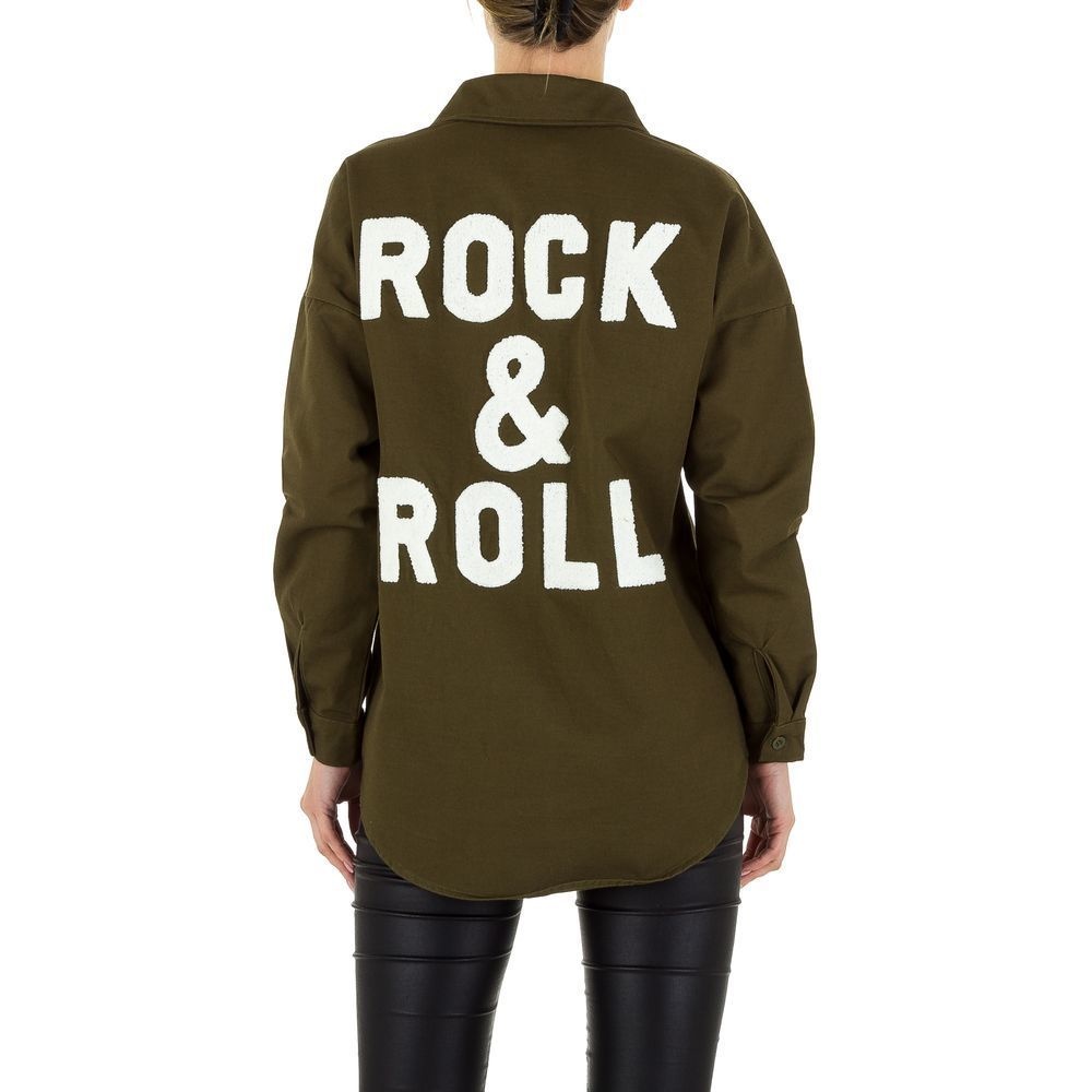 Shk Paris Dames Hemd Legergroen Kl H249 shk paris kopen in de aanbieding