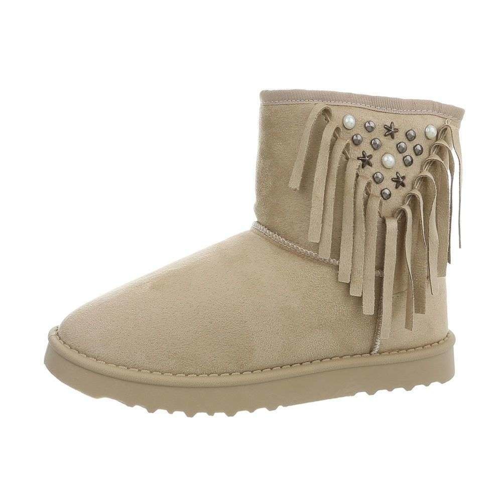 Neckermann Dames Klassieke Laars Beige 6924 neckermann kopen in de aanbieding