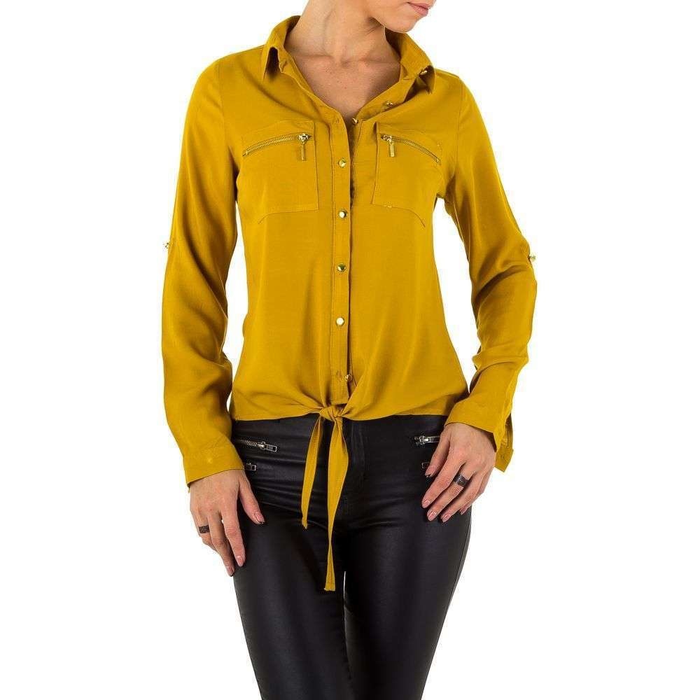 Neckermann Dames Hemdblouse Mustard Kl L0022 24 neckermann kopen in de aanbieding