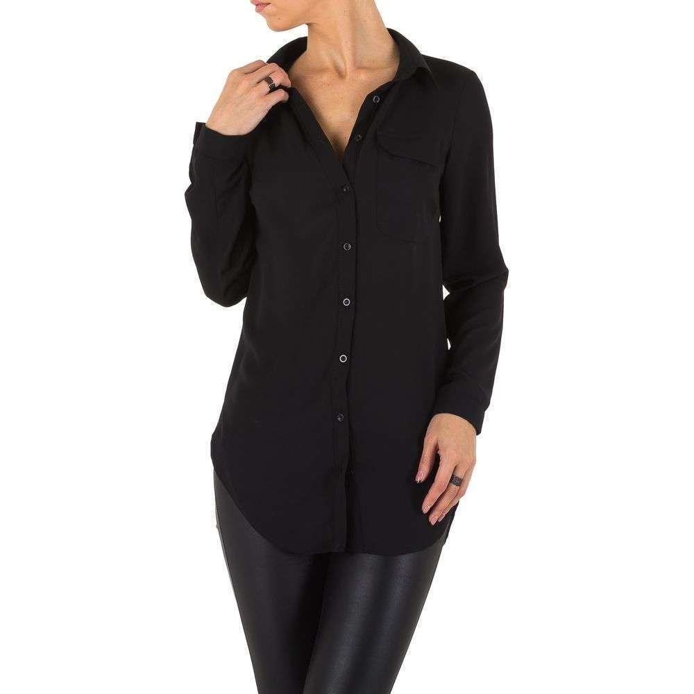 Neckermann Dames Hemdblouse Zwart Kl L0020 01 neckermann kopen in de aanbieding