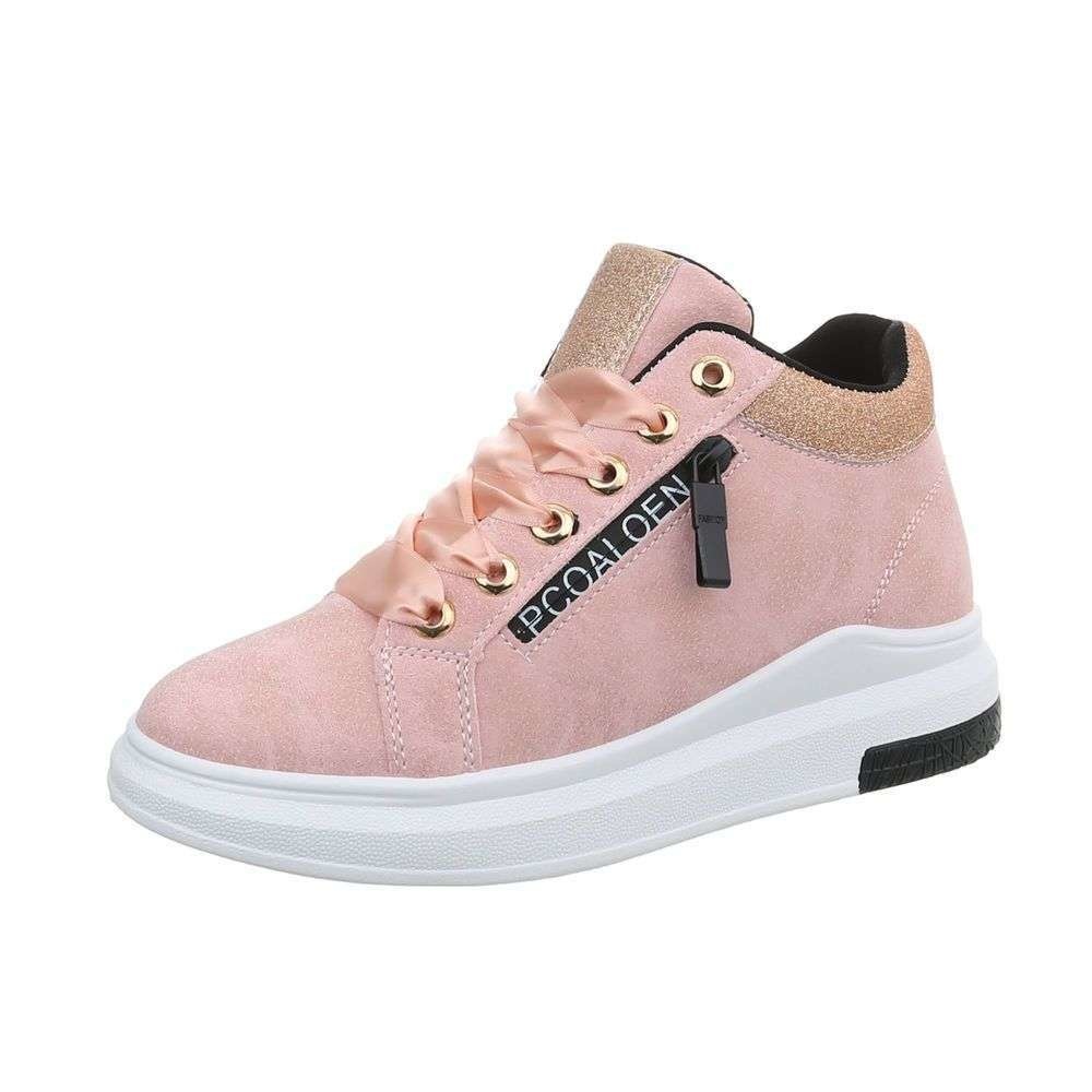 Neckermann Damen Sneakers High Pink neckermann kopen in de aanbieding