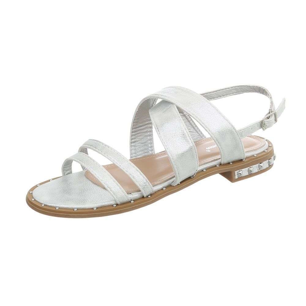 Neckermann Dames Platte Sandalen Zilver neckermann kopen in de aanbieding Neckermann Dames Platte Sandalen Zilver neckermann kopen in de aanbieding