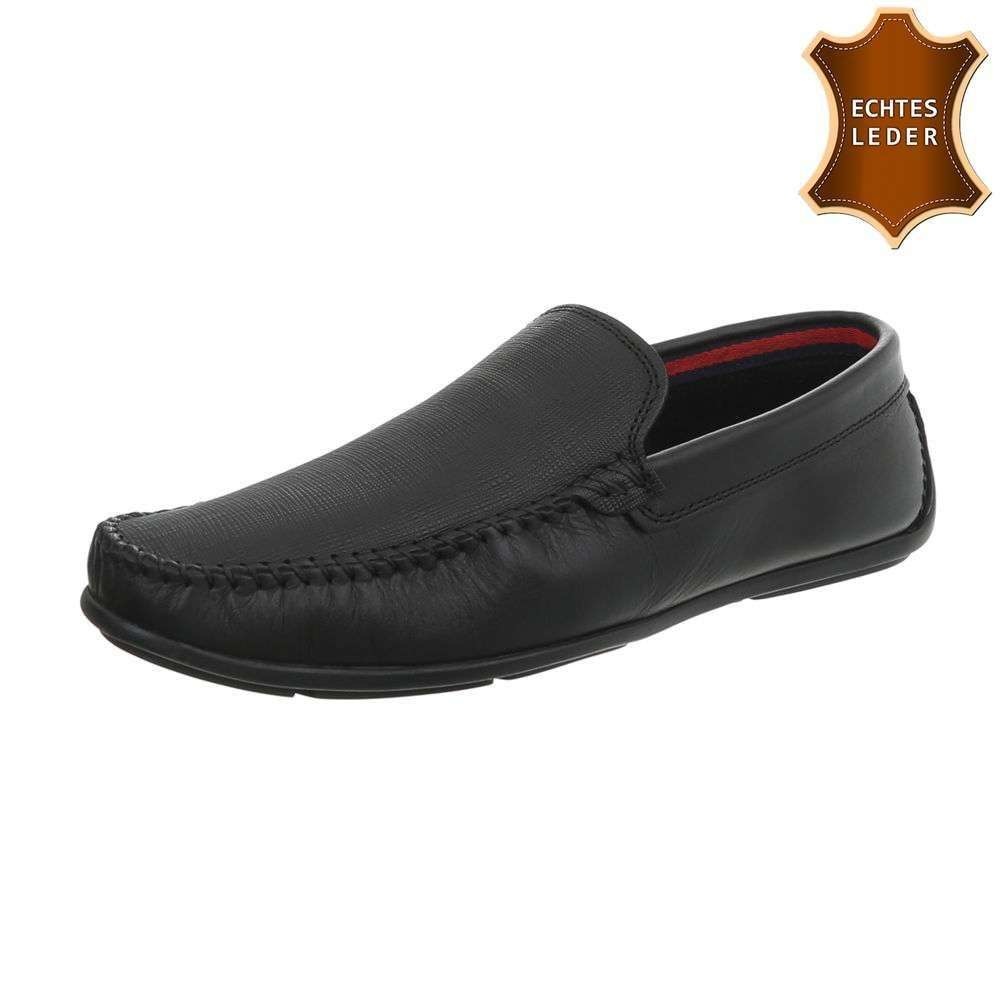 Neckermann Leren Heren Mocassin Zwart Leer neckermann kopen in de aanbieding