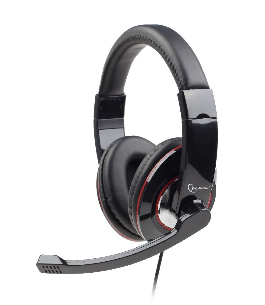 Gembird Headset Glossy Zwart Usb gembird kopen in de aanbieding