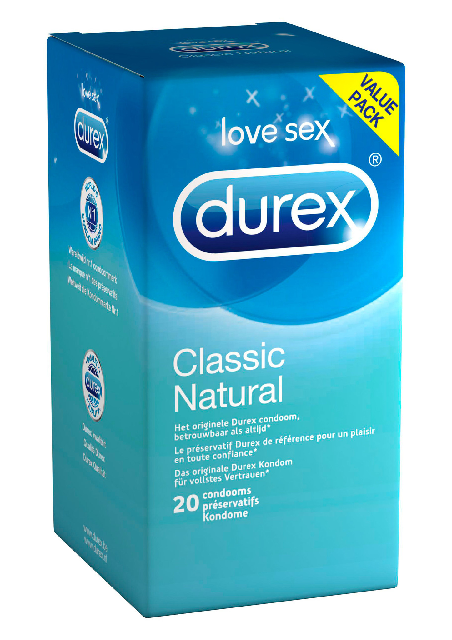 Durex Classic Natural 1X 20Pcs durex kopen in de aanbieding