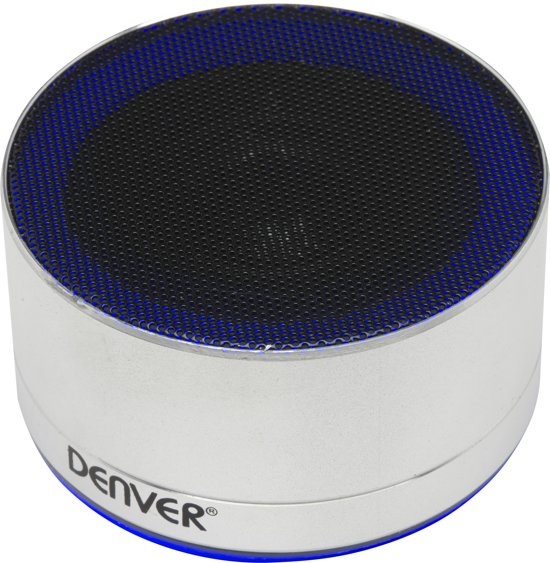 Denver Electronics Draadloze Bluetooth Speaker Silver denver electronics kopen in de aanbieding Denver Electronics Draadloze Bluetooth Speaker Silver denver electronics kopen in de aanbieding