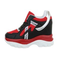 Damen Turnschuhe hallo rot 99032