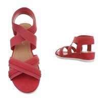 Damen Flash Sandalen rot 6580