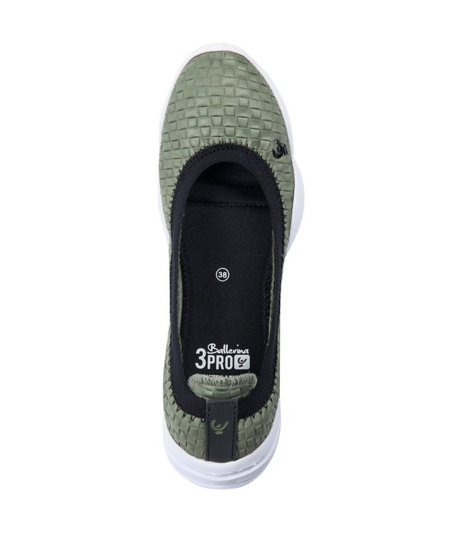 3Pro Ballerina 3Pro Ballerina - Olive/White D.I.W.O. Textured