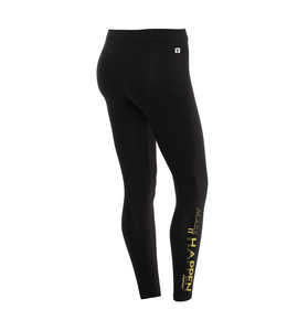 Super Fit ANKLE-LENGTH LEGGINGS WITH A YELLOW PRINT ON THE LEG BOTTOM