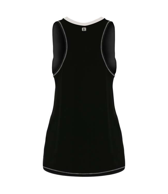 Relax Top VISCOSE TANK TOP WITH ROOMY ARMSCYES AND A MESH BACK