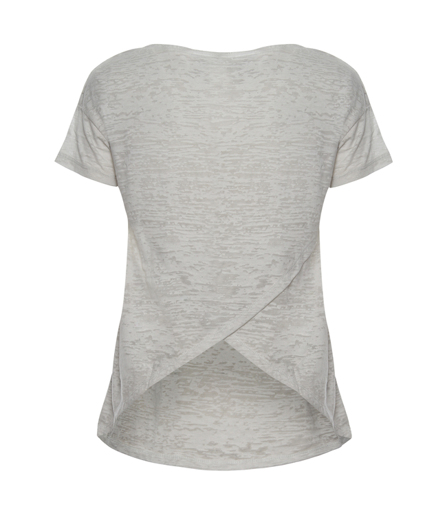 Academy Woman OPEN-BACK T-SHIRT WITH GLITTER LETTERING AND SEQUINS