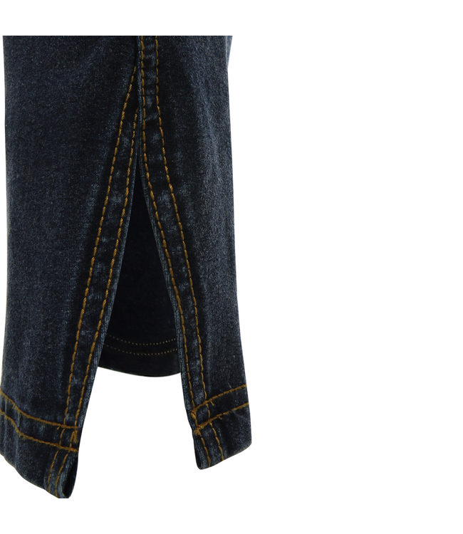 WR.UP® WR.UP® IN DENIM WITH FRONT SEAMS AND A SLIT AT THE LEG BOTTOM
