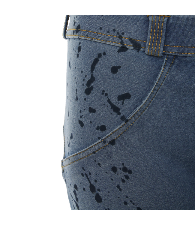 WR.UP® SKINNY WR.UP® IN LIGHT-WASH DENIM WITH A PAINT-SPLATTER EFFECT
