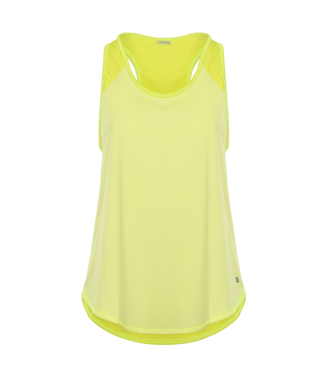 TOP TANK TOP WITH CONTRAST FABRIC IN AN ON-TONE HUE