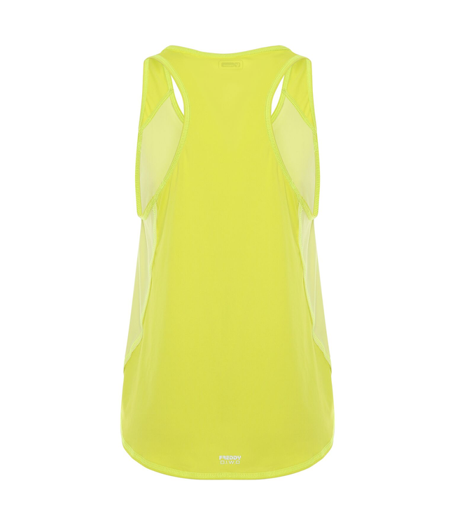 TOP TANK TOP WITH CONTRAST FABRIC IN AN ON-TONE HUE