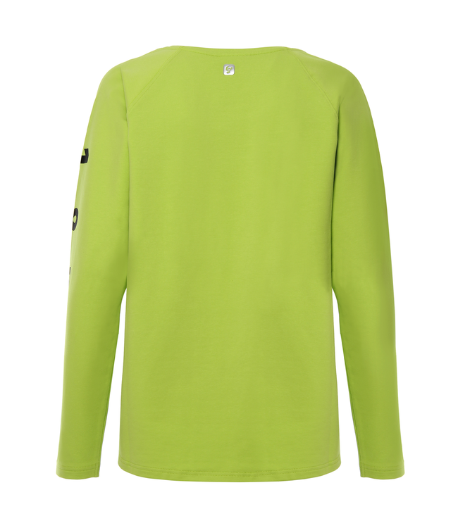 Sweat Top LIGHTWEIGHT BOYFRIEND-FIT SWEATSHIRT WITH CONTRAST MAXI PRINTS