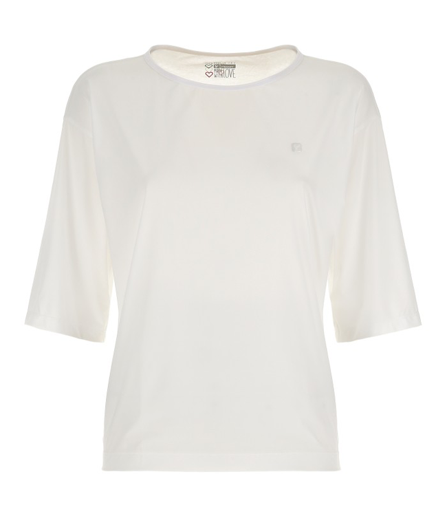 T-Shirt DOUBLE-LAYER T-SHIRT WITH 3/4 SLEEVES - 100% MADE IN ITALY