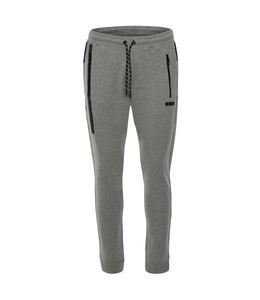 Sweatpants TAPERED MELANGE FRENCH TERRY TROUSERS WITH AN INSERT ON THE YOKE