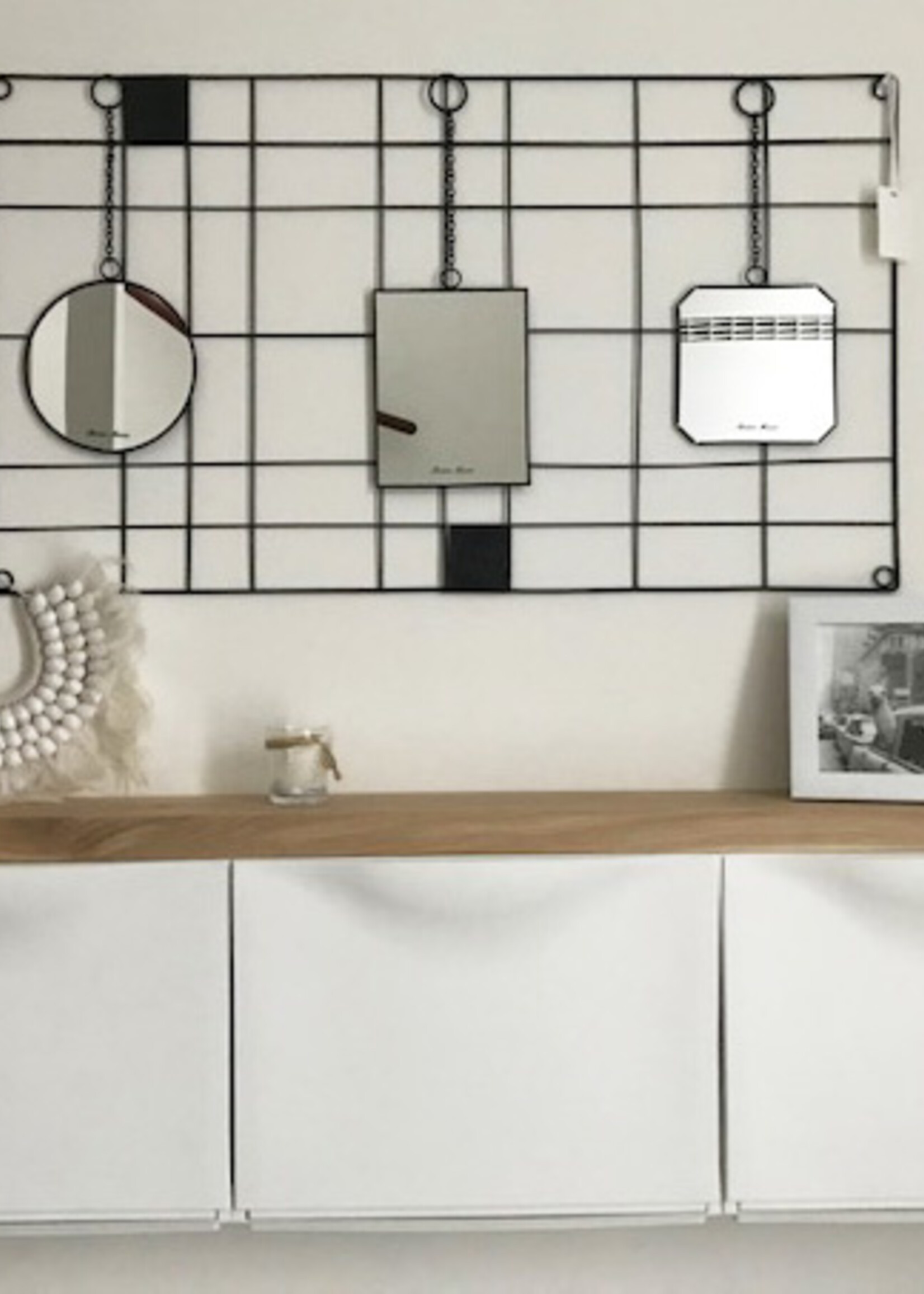 Trones schoenenkast eikenhouten plank