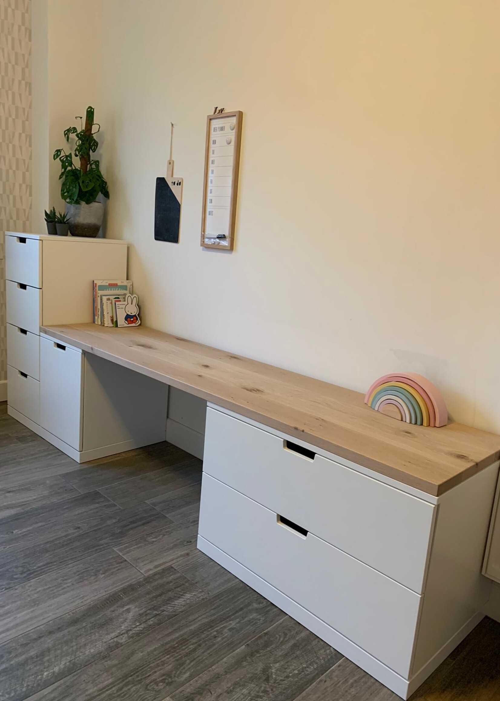 Nordli bureau eikenhouten plank