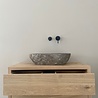 Massief eiken badkamermeubel met 2 soft close lades Massief eiken badkamermeubel met 2 soft close lades
